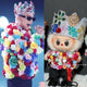 Labubu G-Dragon outfit Taiwan Power Rose outfit