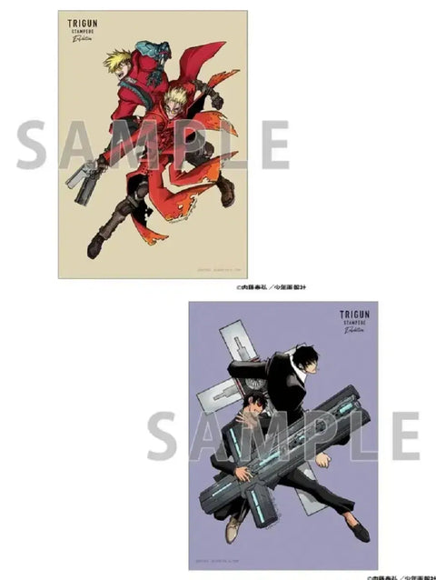 TRIGUN Stampede Exhibition Vash, Wolfwood Fabric Poster