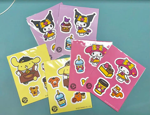 Selling a set of 6 Sanrio stickers (Compose).