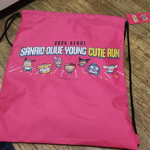 Selling Sanrio Run gym bag and hat.