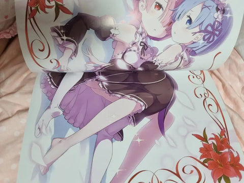 Re:Zero Art Book Limited Edition Emilia Rem Ram Subaru Bishoujo Illustration