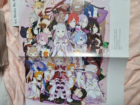 Re:Zero Art Book Limited Edition Emilia Rem Ram Subaru Bishoujo Illustration