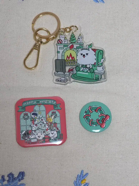 Gayo Daejeon Yongmong Keyring + 2 Can Badges as a set