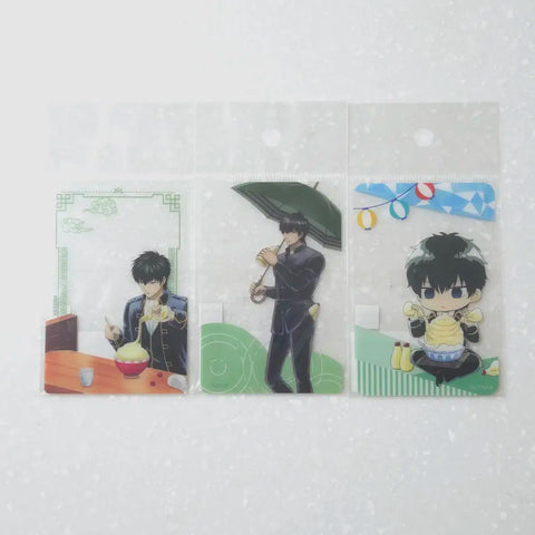 Gintama Hijikata Toshiro Chara Pick Clear Card 3 Card Set