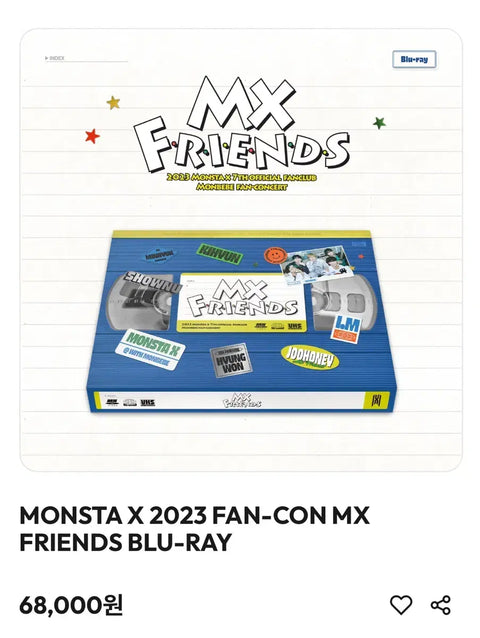 MONSTA X MX FRIENDS Fan-Con Unboxing Blu-ray BLU-RAY