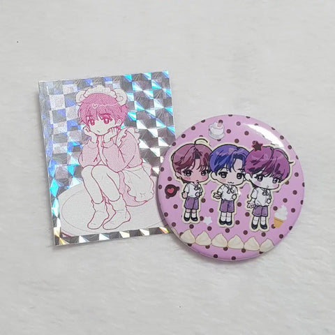 NCT Wish unofficial goods Samku Maid Riku Yushi Sakuya pin badge