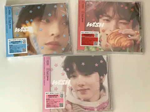 NCT Wish Japanese album Riku Yushi Sakuya unopened album all together