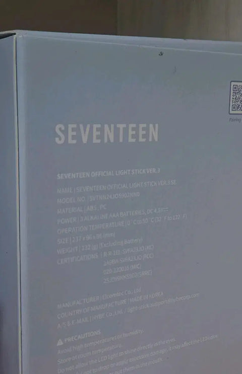 Seventeen 10th Anniversary Light Stick Carat Bong New Carat Bong New New Carat Bong