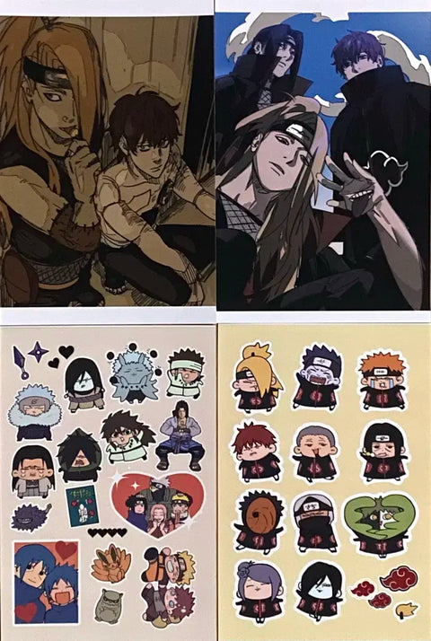 Naruto Akatsuki Print Box Printing Box Itachi Deidara Sasori Kkeomeongnim