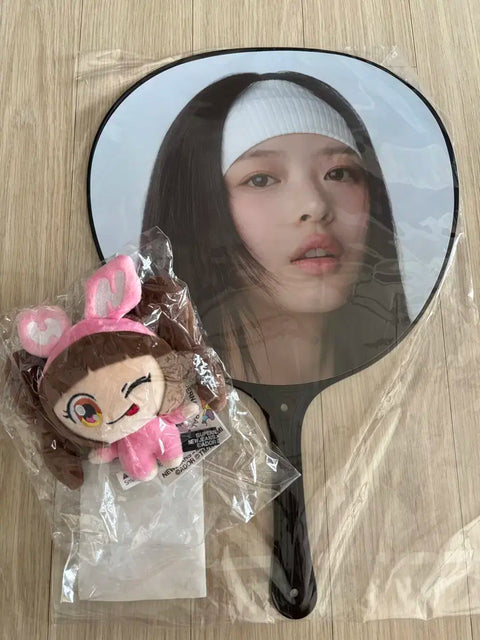 NewJeans Hanni Murakami collaboration doll + Tokyo Dome concert fan, selling as a set
