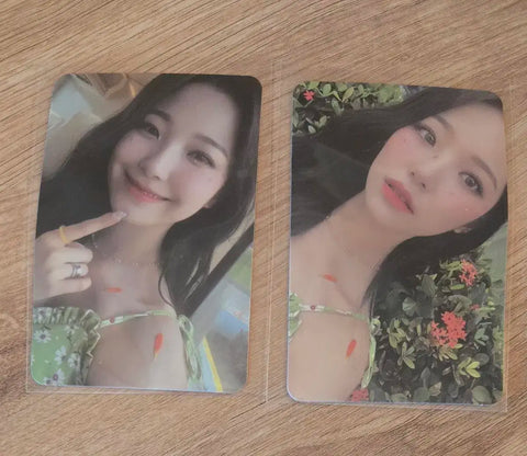 promise_9 Baek Jiheon photocard 2ea as set memento box memory version