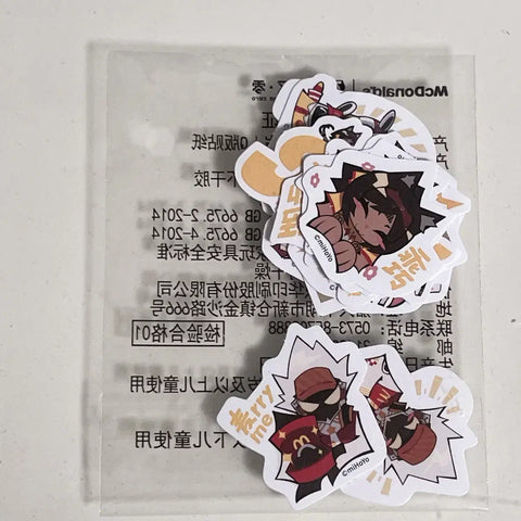 Zenless Zone Zero McDonald's China collaboration sticker pack