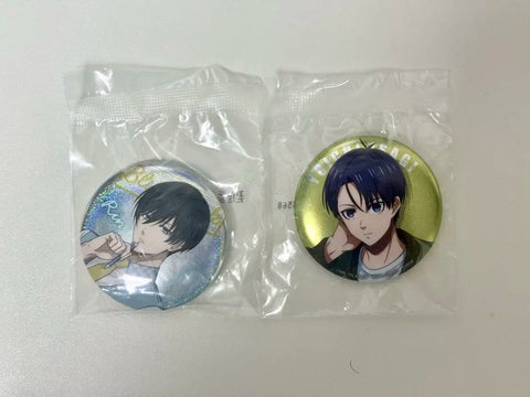 Blue Lock Lottery Kuji Day Off H Prize Yoichi Isagi Rin Itoshi Can Badge