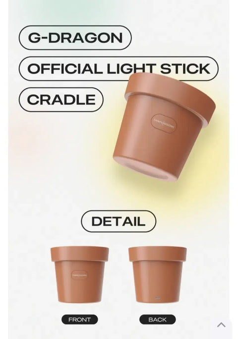 Selling G-Dragon's light stick cradle.