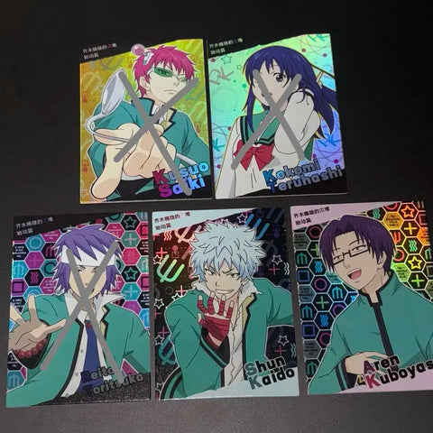 The Disastrous Life of Saiki K. Photocards Official Goods Kaido Shun Kuboyasu Aren