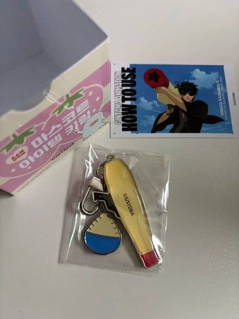 Gintama 20th Anniversary Pop-Up Hijikata Keychain, Illustration Card Set