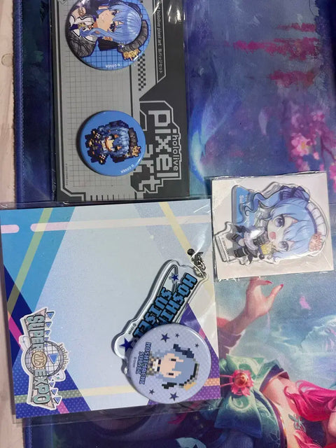 Suisei acrylic can badge and acrylics sale, urgent disposal