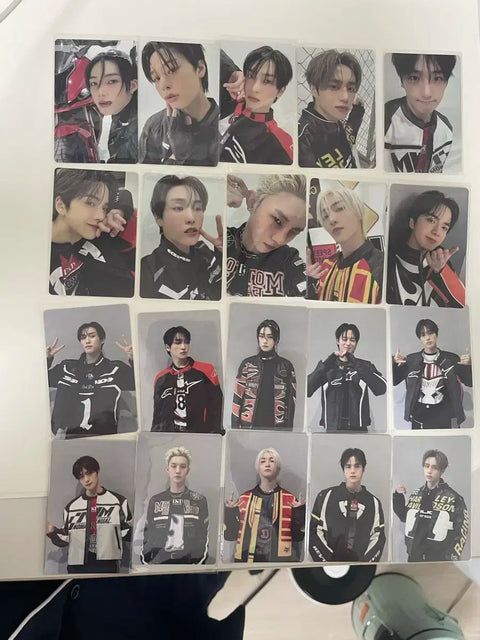 Selling The Boyz photo cards.