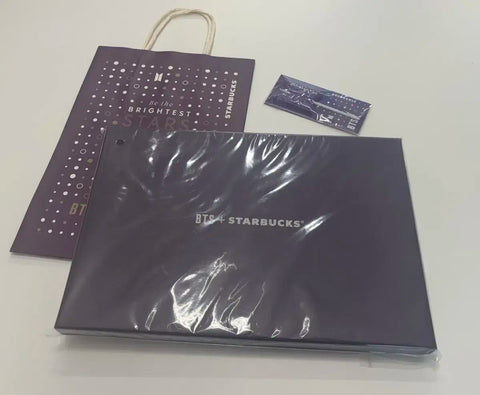 Starbucks BTS Collaboration Tartan Check Pouch Small