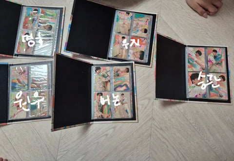 Selling five Seventeen album photocard binders as a set.
