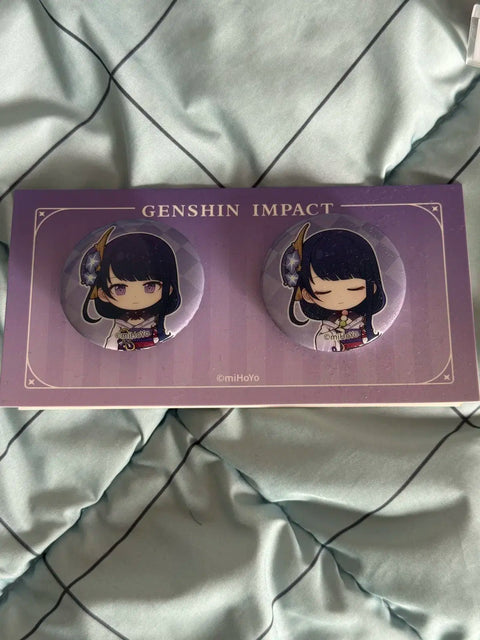 Genshin Impact Raiden Shogun Mini Can Badge 2 Types