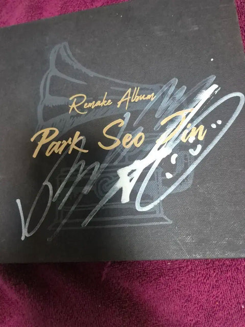 Park Seo-jin remake album with autograph