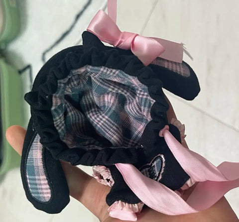 Nightmare Pink Black Rabbit 10cm Doll Clothes