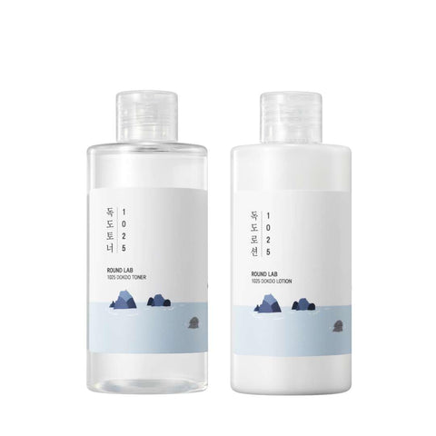 Round Lab - 1025 Dokdo Toner & Lotion Special Set (1025 Dokdo Toner 150ml+Birch Juice Cream 80ml)