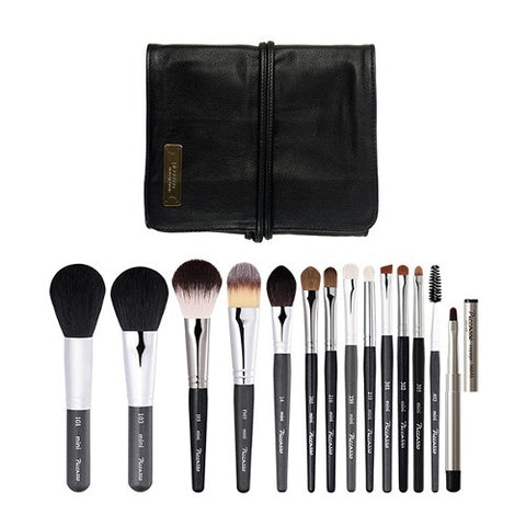 [✈️KOREA] Piccasso - Medium Black Fourteen kinds Makeup Brush Set