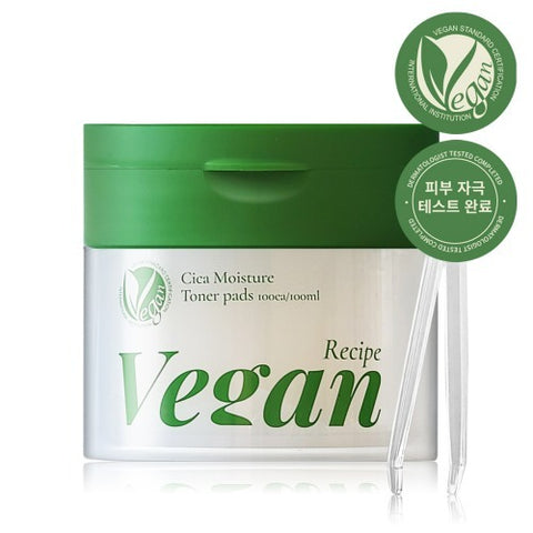 [✈️KOREA] O.21 - Vegan Recipe Cica Moisture Toner tablet 100 sheets