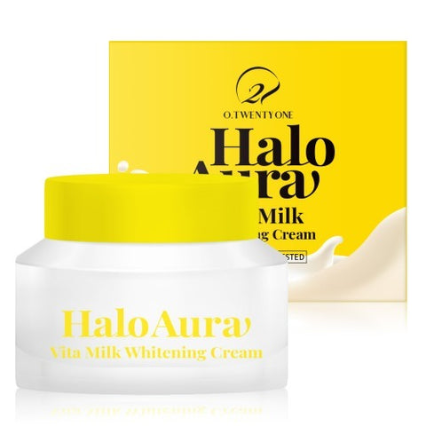 [✈️KOREA] O.21 - Halo Aurora Vita Milk Whitening Cream 50g