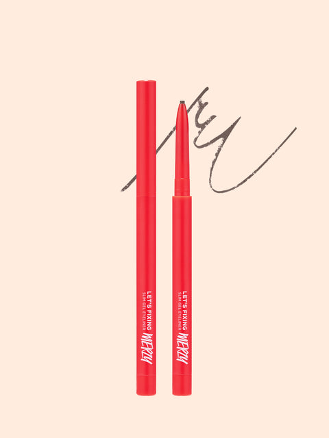 [✈️KOREA] Daiso - Merge Let's Fixing Slim9 Gel Eyeliner Brown Quartz