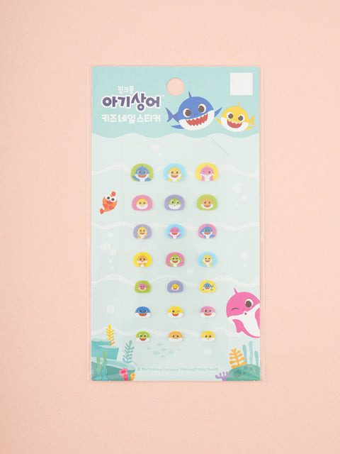 [✈️KOREA] Daiso - Pinkfong Baby Shark Kids Nail Stickers