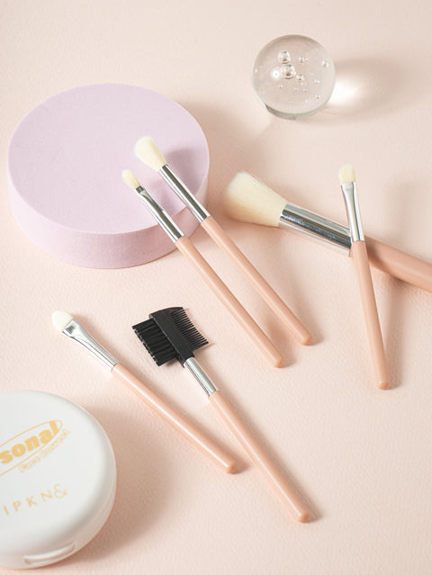 [✈️KOREA] Daiso - 6 Piece Makeup Brush Set