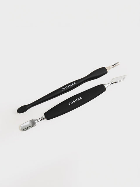 [✈️KOREA] Daiso - Stainless Steel Nail Dual Pusher Trimmer Set