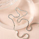 [✈️KOREA] Daiso - White Cubic Nail Chain (50cm)