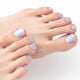 [✈️KOREA] Daiso - [Dear Blue] 25Y Too Cool For School Real Wear Pedi Tip 24pcs