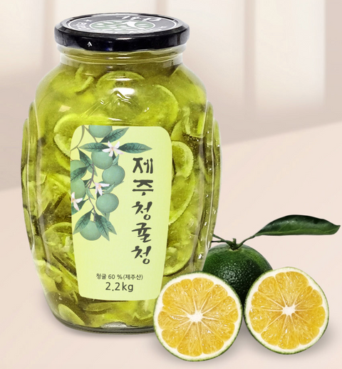 Jeju Specialty - Green Tangerine Syrup Concentrate with actual fruit (2.2kg/4.85lbs)