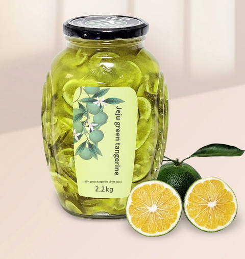 Jeju Specialty - Green Tangerine Syrup Concentrate with actual fruit (2.2kg/4.85lbs)