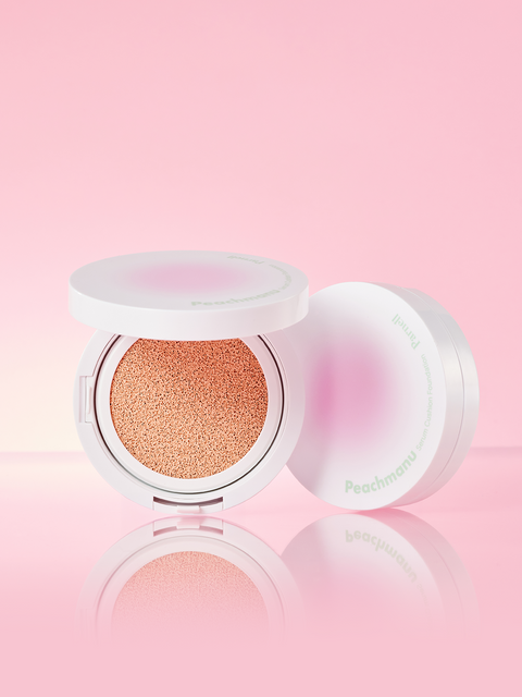 [✈️KOREA] Daiso - Panel Peach Nude Serum Cushion Foundation No. 21