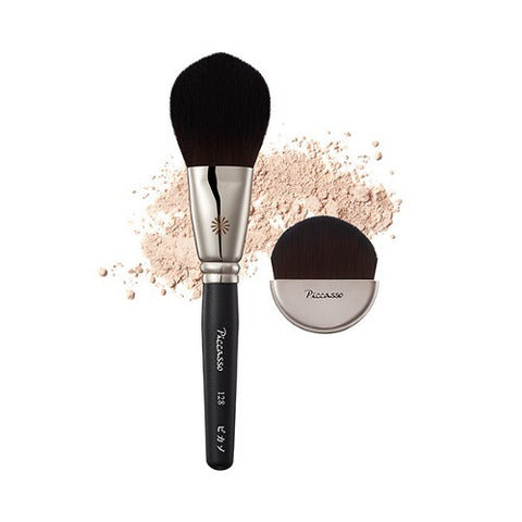 [✈️KOREA] Piccasso - 128 Powder Brush (+Free Mini Flat Brush