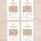 [✈️KOREA] Daiso - Stone Gold & Silver Foil Nail Stickers