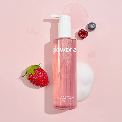 [✈️KOREA] Gloworks - vitamin berry oil to foam cleanser