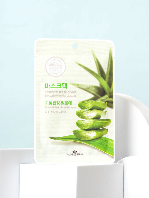 [✈️KOREA] Daiso - Olive Farm Essential Mask Pack Aloe