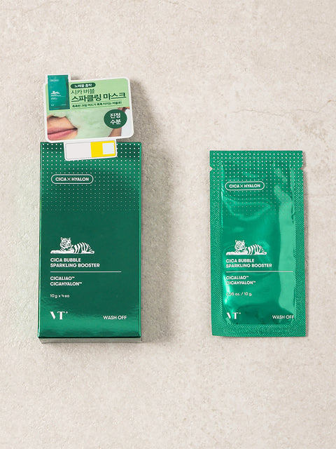 [✈️KOREA] Daiso - VT Cica Bubble Sparkling Booster 10g 4pcs