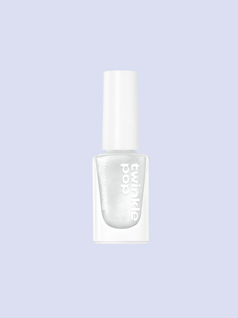 [✈️KOREA] Daiso - Twinkle Pop Mood Moment Nail 9 ml Silver French by CLIO